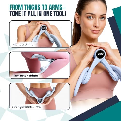 Smart Thigh Master | Rotatable Pelvic Floor Exercise Devices for Women and Men with Auto-Counter Display | Inner Thigh Exerciser for Women, Kegel Trainer for Butt, Arm & Leg Workouts - Image 5