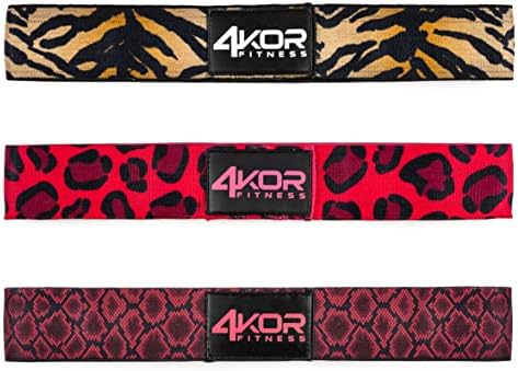 4KOR Fitness Resistance Loop Band Set, Perfect for Crossfit, Yoga, Physical Therapy, and Booty Building by 4KORFitness