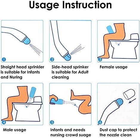 Peri Bottle Postpartum, RUFCRIL 500ml Bidet Bottle, Upside Down Peri Bottle, Boilable TPE, Travel Bag, for Perineal Care, Hemorrhoid Care, Feminine Cleansing & Baby (Pink) - Image 6