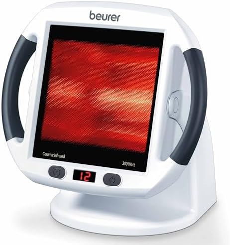 Beurer IL50 Infrared Heat Lamp Heated Red Light Therapy Lamp for Body, Face, Sinuses, & Skin - Effective Muscle Pain & Cold Relief Treatment by Improving Blood Circulation by BeurerNorthAmerica