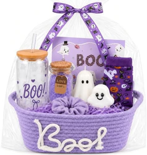 Boo Basket Stuffers for Women - Halloween Birthday Gifts Adult Care Package by ChezMax