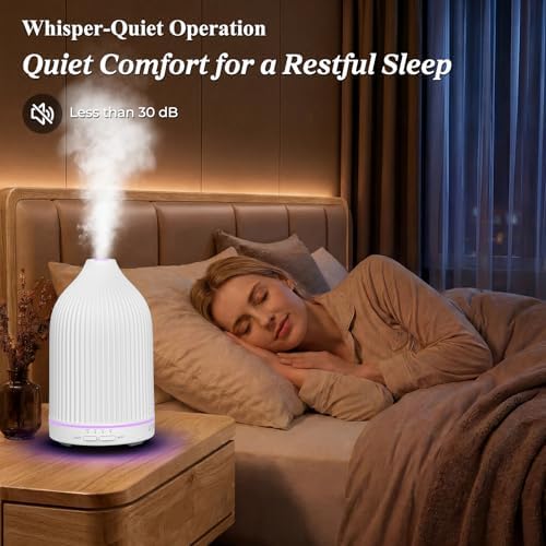 URPOWER 300mL Essential Oil Diffusers for Home Aromatherapy Diffuser - Image 3