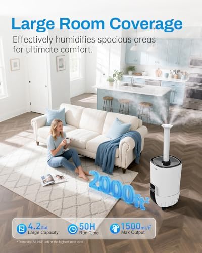 Humidifier large room 16L Whole house Humidifier 2000 sq.ft - Image 2