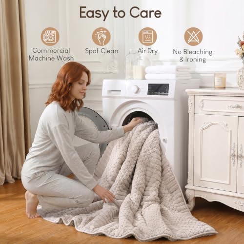 Cottonblue Weighted Blanket 15 lbs for Adults Twin Full Size Soft Sherpa - Image 7