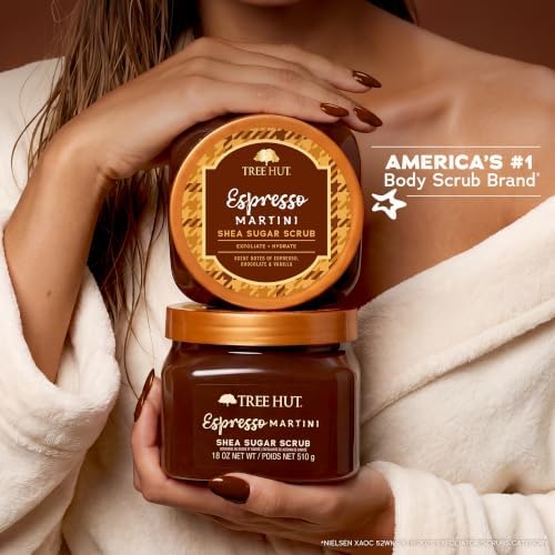 Tree Hut Espresso Martini Body Scrub, Exfoliating Sugar Scrub, Vegan, 18 Oz - Image 5