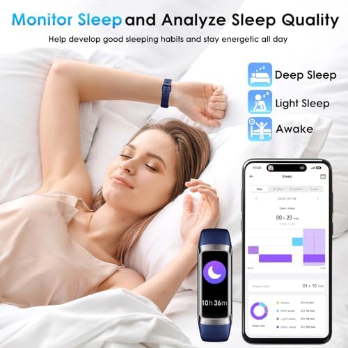Fitness Tracker – Heart Rate Blood Oxygen Blood Pressure Temp Sleep Calorie - Image 3