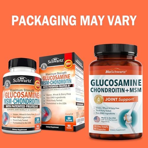 Glucosamine Chondroitin MSM Joint Support Supplement, 90 Capsules - Image 2