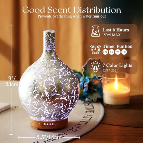 Porseme 150ml Handmade Essential Oil Diffuser 6H Runtime - Image 3