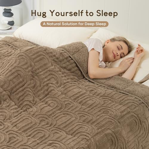 Cottonblue Jacquard Weighted Blanket for Adults 20 lbs Queen Size 60"x80" - Image 2