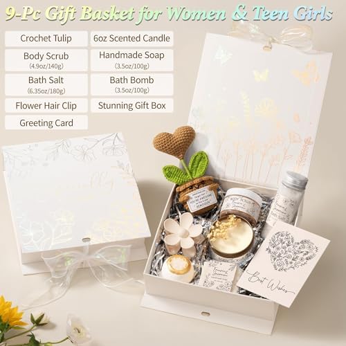 Spa Gifts Baskets for Women Bath Set Birthday Gifts for Women Self Care Kit - Image 2