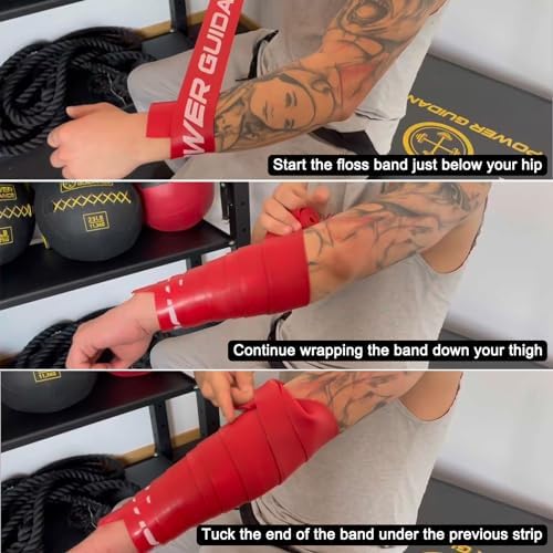 POWER GUIDANCE Muscle Floss Bands - Compression Bands - Mobility & Recovery Bands - for Improving Movement, Increasing Circulation & Reducing Soreness - Image 7