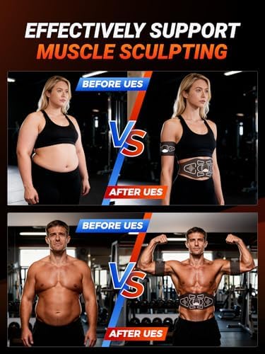 EMS Muscle Stimulator – Rechargeable Abs, Arms & Legs 3-Piece Set Trainer for Core Strength, Muscle Toning, and Workout Recovery – Wireless Body Stimulator for Men Women, Black - Image 7