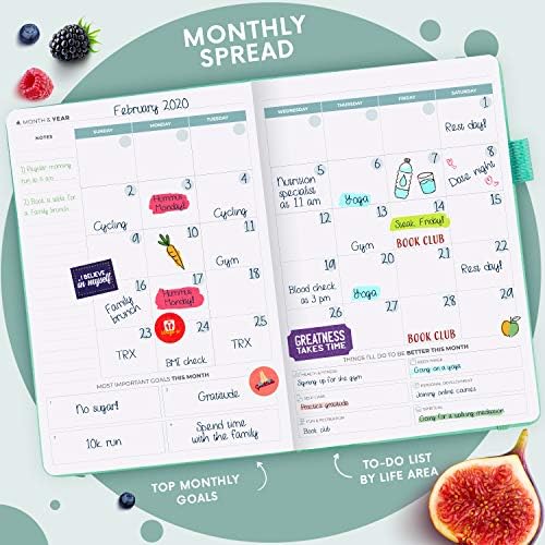 Clever Fox Wellness Planner & Food Journal for Weight Loss, A5 Turquoise - Image 5