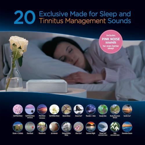 Sound Oasis Stereo Bluetooth Sound Machine for Sleep and Tinnitus Masking, 20 Non-Looping Soothing Sounds Plus Pink Noise, Hi-Fidelity Speakers, Portable Sound Therapy for Home, Baby, Office or Travel - Image 3