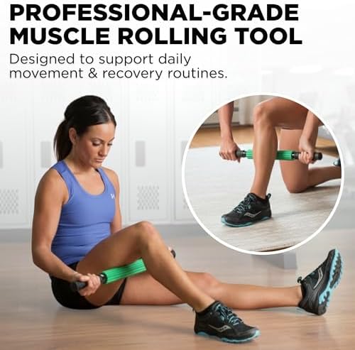 THERABAND Roller Massager, Muscle Massage Tool, Fascia Release, Back, 21" - Image 3