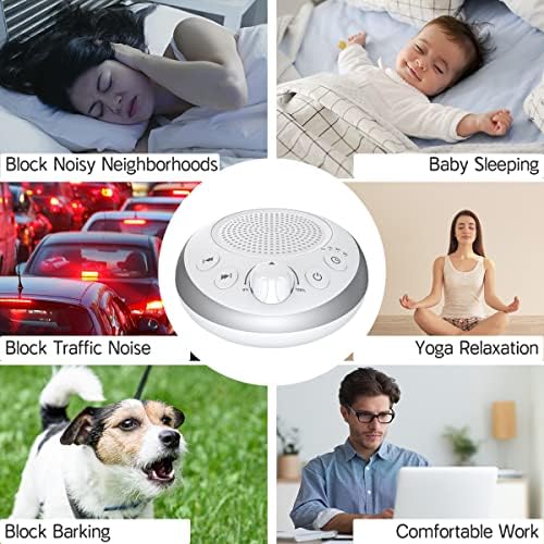 Loud Pink Noise Sound Machine Sleep Machine Nostop 30 Soothing Sounds for Baby Kids Adults Sleep Pinknoise Machine 36-Level Vol Auto-Off Timer Memory Function for Home Travel Office - Image 6