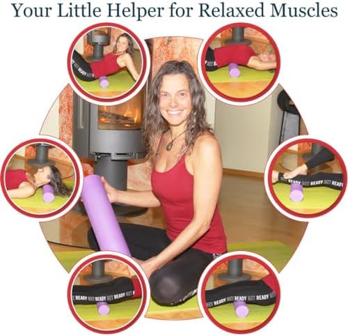 Small Size Medium-Hard Density EVA 4 Inch Foam Roller for Back &Leg Pain; Sore Muscle Recovery; Trigger Point Massage Roller Ø3.75x18inch Physical Therapy; Helps as Spine Cracker Stretcher - Image 4