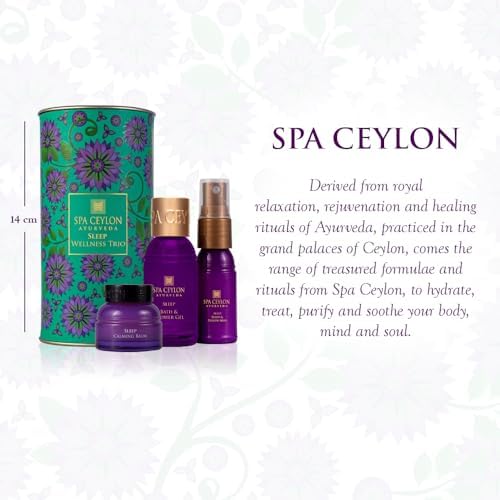 SPA CEYLON Sleep Wellness Trio Set, Restful Spa Essentials for Nourished Skin, Natural Ingredients, Ayurvedic, (Lavender) - Image 2