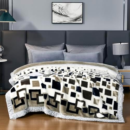 LGYKUMEG 6.6Lb Korean Mink Blanket Full Size 71×87 inch,2 Ply Mink Blanket for Sofas and Beds on Cold Nights (180×220cm3kg). by LGYKUMEG