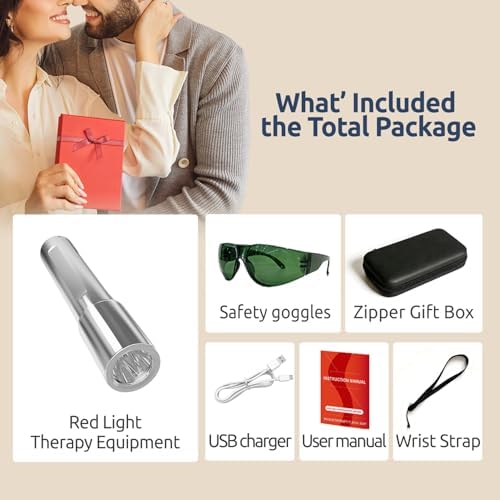 Red Light Therapy: A high-Intensity red Light Therapy Wand Featuring Five Distinct wavelength Light Beads, Designed for Treating Joint and Muscle Pain Throughout the Body and for Facial Care. - Image 6