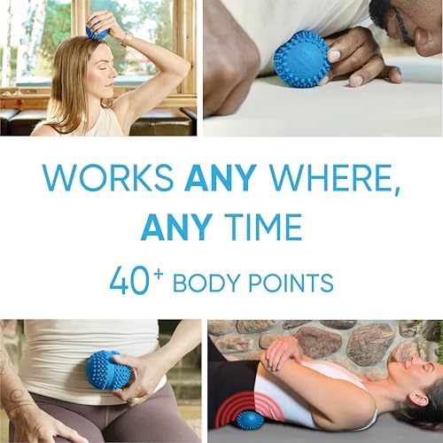Dr. Cohen's acuball Heatable Deep Tissue Massage Ball - acuBall Trigger Point Massage Therapy for Myofascial and Stress Release and Exercise - Effective Back Massager Ball for Targeted Pain Relief - Image 5