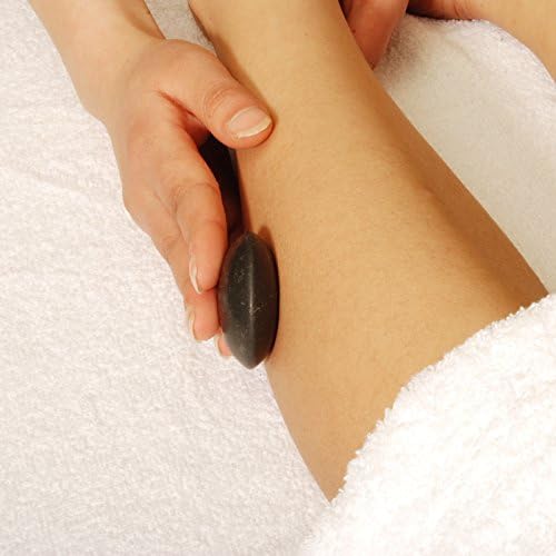 Master Massage Contour Shape Malteser Balsalt Stone for Hot Stone Massage 10 Piece Pack, 1count- Black Lava Hot Stones in Unique Dish - Image 4