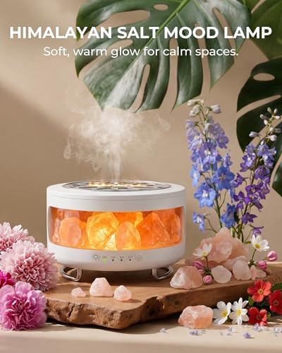 Essential Oil Diffuser with Himalayan Salt Lamp, Scent Diffusers for Home - Image 2