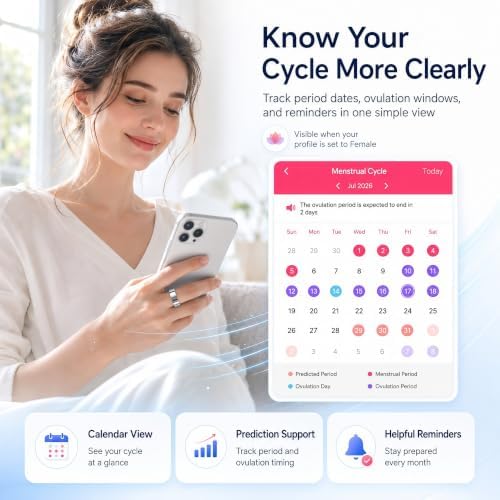Smart Ring Fitness Tracker for Men & Women with Sleep, Heart Rate & SpO2 - Image 7