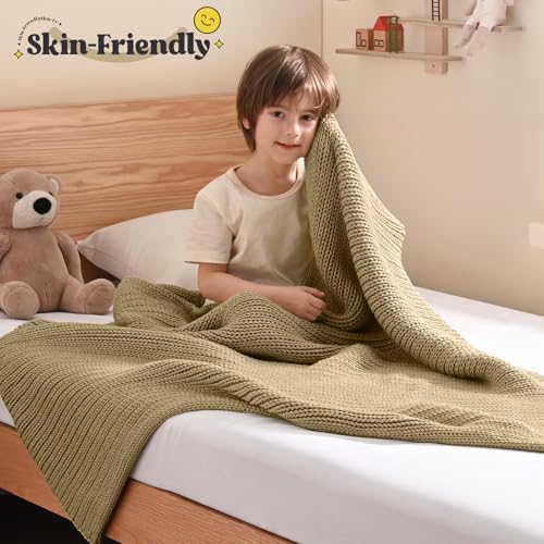 Guohaoi Knitted Weighted Blanket for Adults, 50"x60" 7lbs Full/Queen Size - Image 2