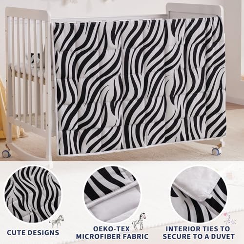 anfie Weighted Blanket (36"x48" 5lbs) Weighted Blanket Cooling Blanket for Resting,Throw Size Breathable Blanket with Premium Glass Bead(White Zebra) - Image 5