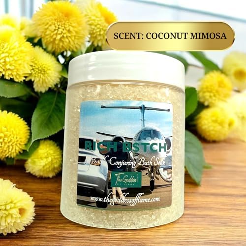 Rich B$tch Bath Salts – Dead Sea Salt Bath Soak for Confidence, Abundance, Self Care & Ritual Use 12oz - Image 4