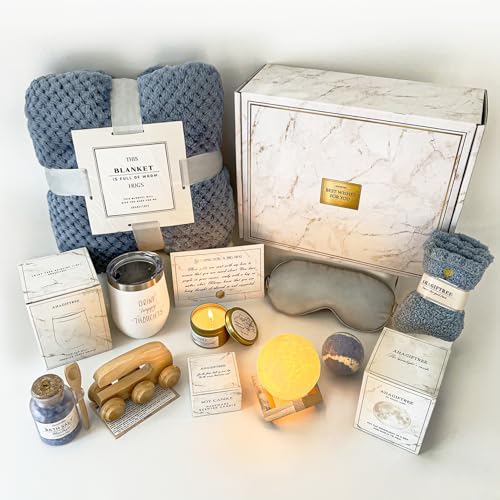 AHAGIFTREE Gift Baskets for Women,11PC Care Package,Think of You, Surgery Recovery Gifts for Women,Get Well Soon After Surgery,Birthday Gifts,Thank You,Sympathy Gift Baskets by Unknown