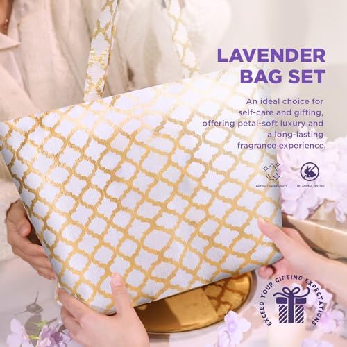 Spa Luxetique Gifts for Women 15Pcs Lavender Gift Baskets for Women Bath and Body Gift Set with Tote Bag Birthday Gift for Wife Girlfriend Sister Mothers Day - Image 5