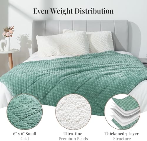 Topblan Weighted Blanket for Adults, 15lbs 60 x 80 Queen Size for Bed - Image 6