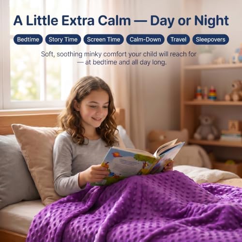 hazli 10 LBs 48" x 72" Super Soft Weighted Blanket for Kids with Removable Cover - Children Heavy Blanket for Girls and Boys - Kids Weighted Blanket - Image 5