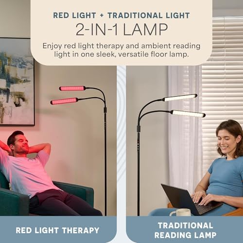LifePro Lumaglow Red Light Therapy Lamp & Reading Lamp - 108/216 LEDs - Image 2