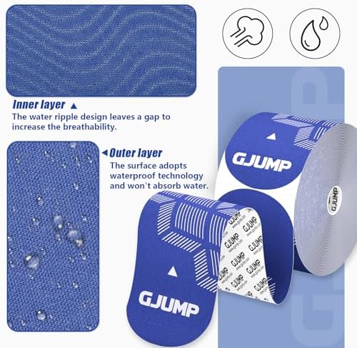 Kinesiology Tape, 40 Count Precut Strips 2 Rolls Original Cotton Tape - Image 6
