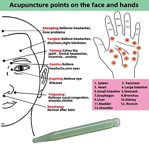 Jade Acupuncture Pen Deep Tissue Gua Sha Massage Tools Natural Facial Tool Manual Acupuncture Massage Pen for Full Body - Image 5