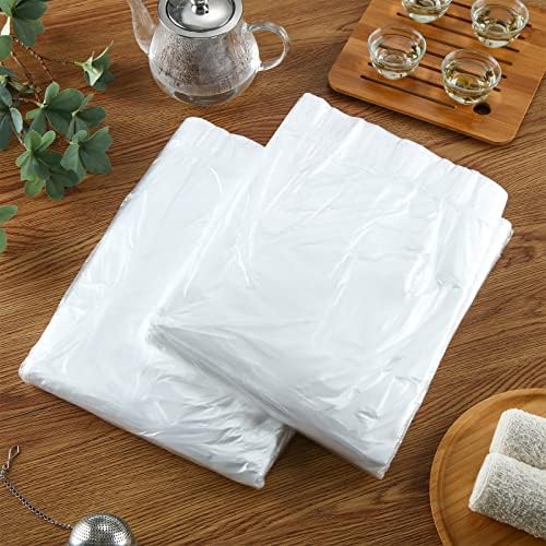 100 Pcs Disposable Foot Tub Liner Portable Bath Bags Plastic Pedicure Spa Bags Thin Large Foot Bath Liners Disposable Spa Hotel Home Use, 25 x 23 Inches - Image 4