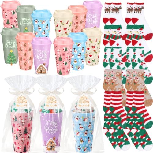 Glitopper 12 Sets/ 49 Pcs Christmas Bulk Gift for Coworkers Women by Glitopper