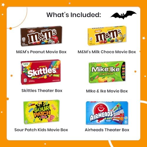 Movie Night Halloween Gifts Basket - Candy Gifts With Movie Snack Trays - Image 3