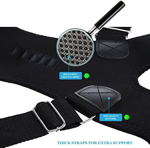 MOHUACHI Thoracic Back Brace Posture Corrector- Magnetic Lumbar Back Support Belt-Back Pain Relief, Improve Thoracic Kyphosis, for Lower and Upper Back Pain Men & Women (Black, Small) - Image 2