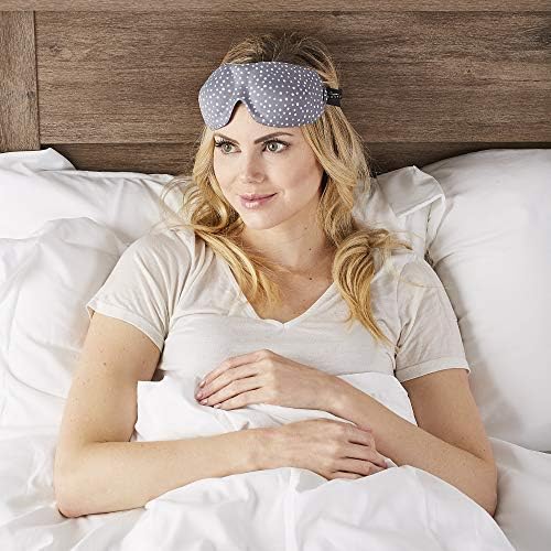 Bucky 40 Blinks No Pressure Eye Mask for Travel & Sleep, Granite Dots, One Size - Image 3
