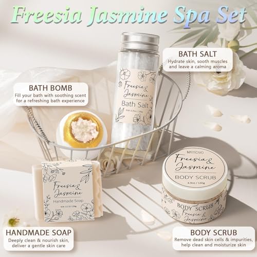 Spa Gifts Baskets for Women Bath Set Birthday Gifts for Women Self Care Kit - Image 5