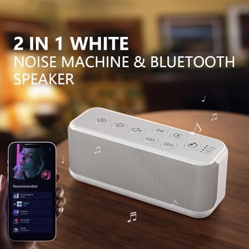 White Noise Machine, Bluetooth Speaker for Sleep, Sound Machine for Office - Image 2