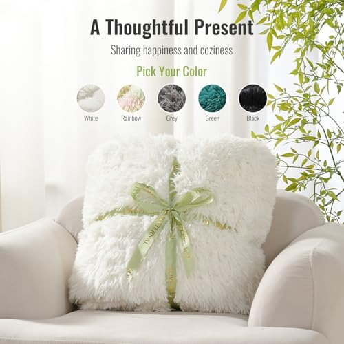 Uttermara Shaggy Weighted Blanket for Adults Twin Size, 15lbs 48"x72" - Image 5
