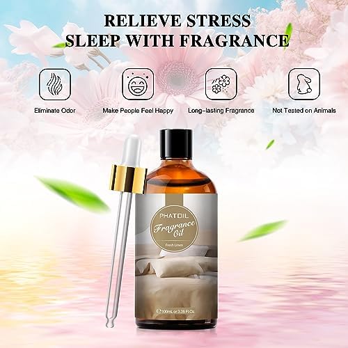 PHATOIL Fresh Linen Fragrance Oil for Diffuser Aromatherapy 3.38FL.OZ - Image 4