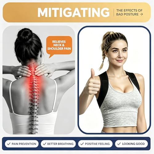 Posture Corrector for Women and Men, Adjustable Upper Back Brace - Image 4