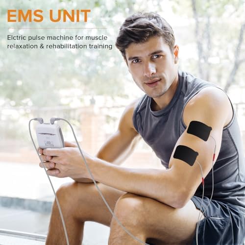 4 in 1 TNES Unit Muscle Stimulator Rechargeable Dual Channel EMS Muscle Massager Electronic Pulse Machine 36 Modes for Pain Relief Therapy,12 PCS TENS Unit Electrode Pads,Storage Case - Image 4