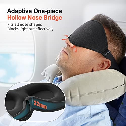 LitBear Sleep Mask for Side Sleeper Women Men, Eye Mask for Sleeping - Image 3
